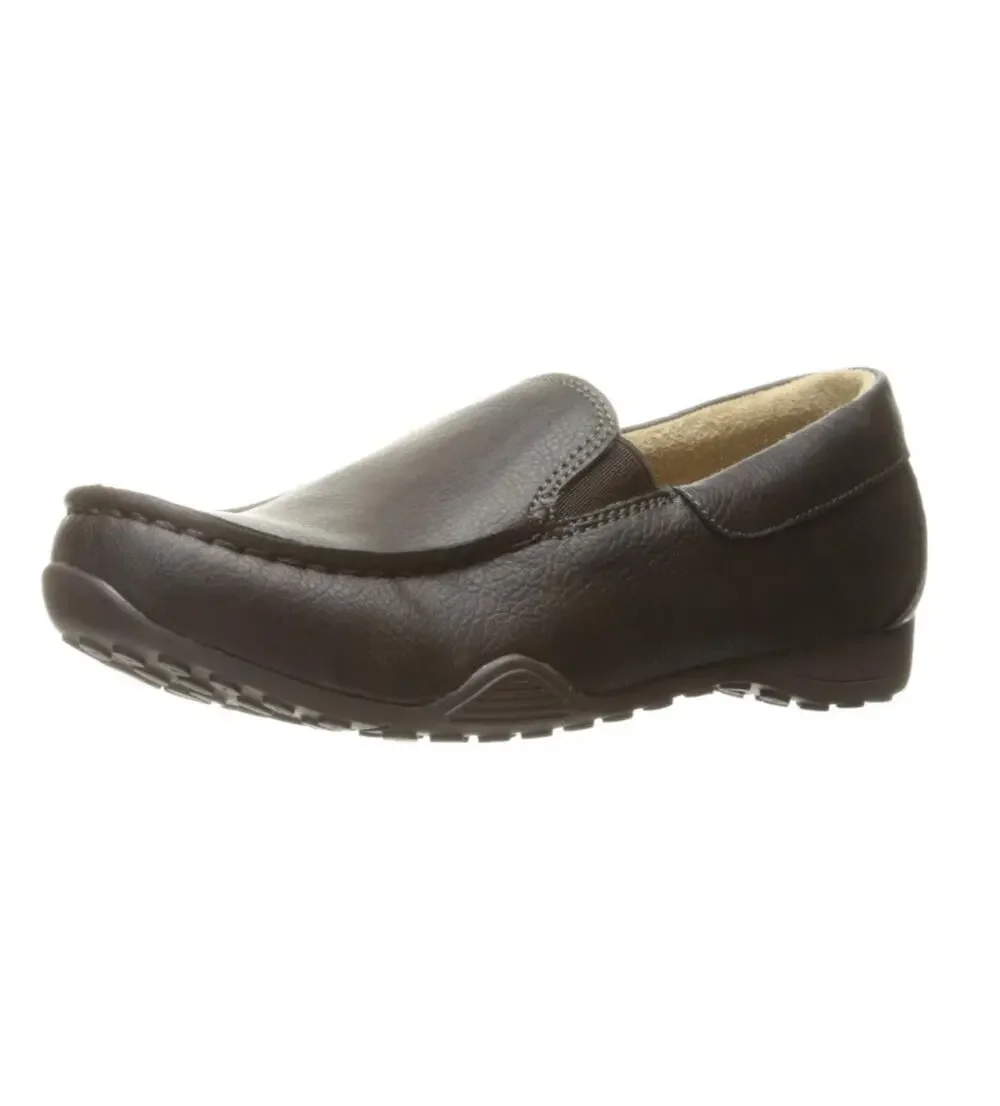 The Children's Place Boys Slip On Loafer Faux Suede Dress Shoe (Size 4 Big Kids)